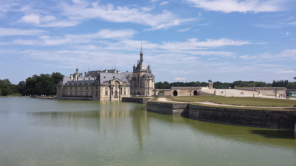 Castelo de Chantilly perto de Paris 