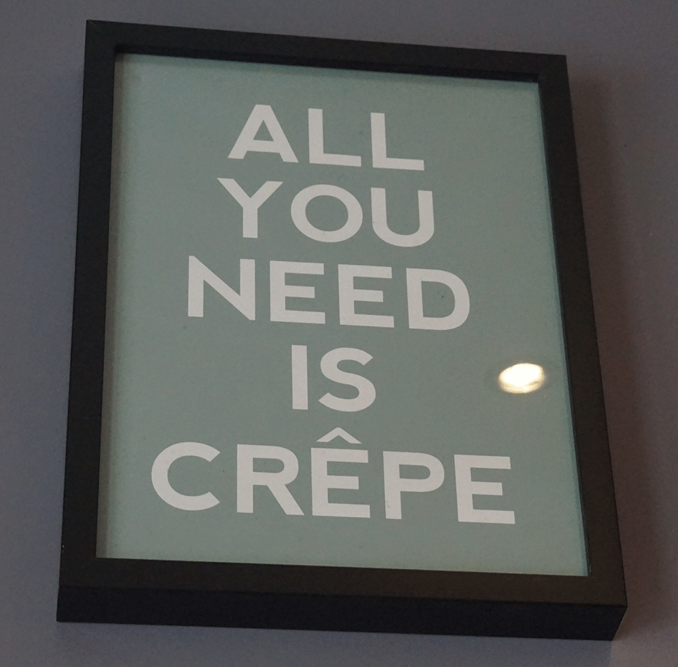 Tudo o que precisamos é de crepe.