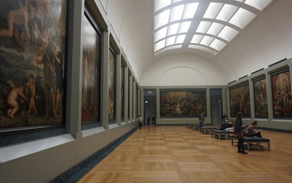 Galeria de Médicis noturno Louvre