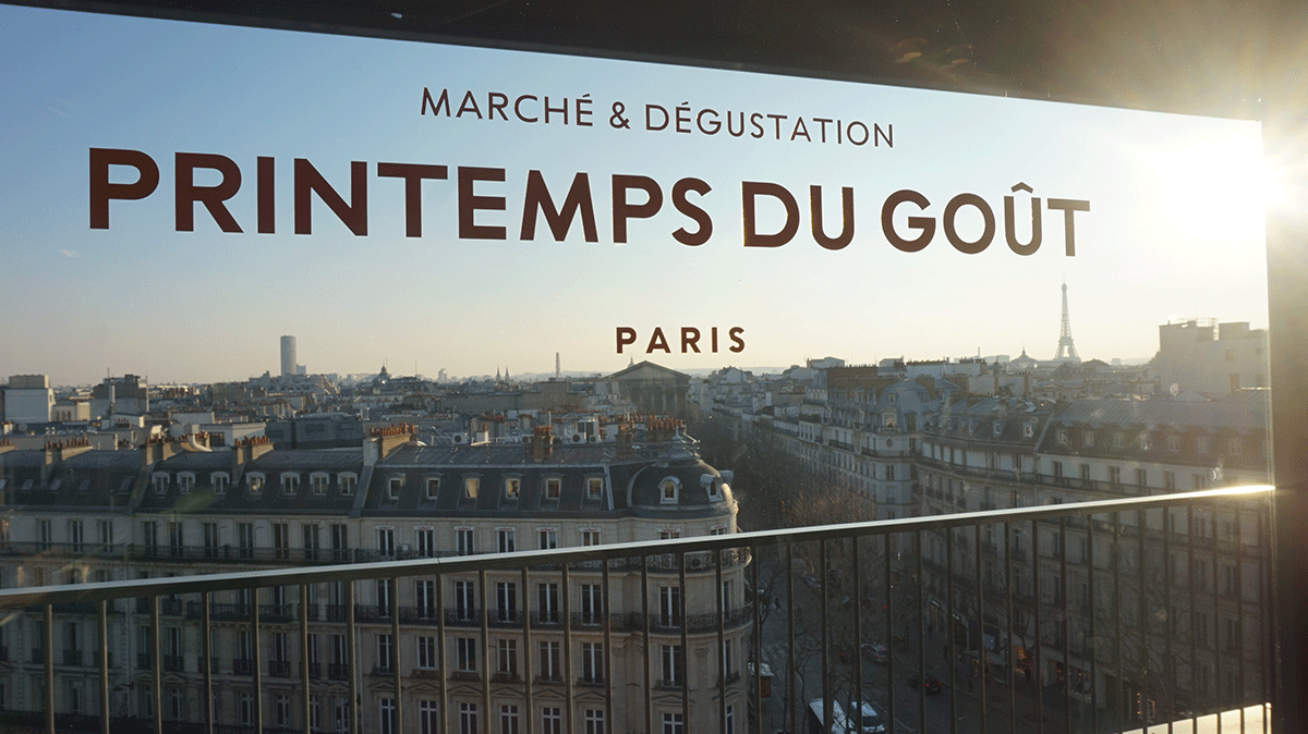 vista doe Paris da loja Printemps