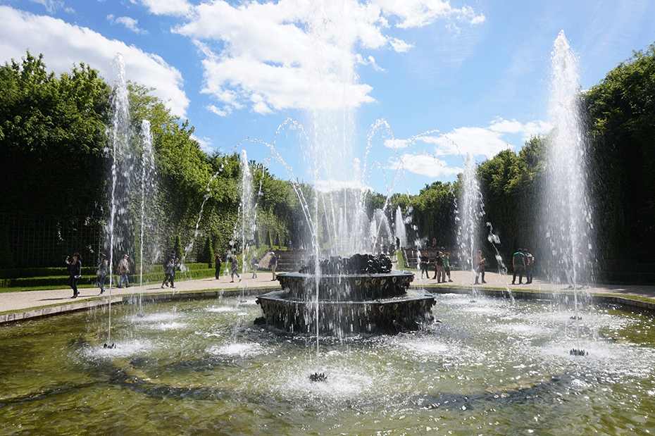 Jardins de Versalhes no verão