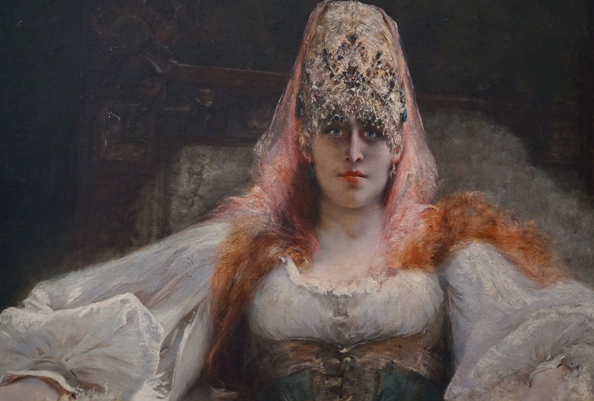 A artista francesa Sarah Berhardt