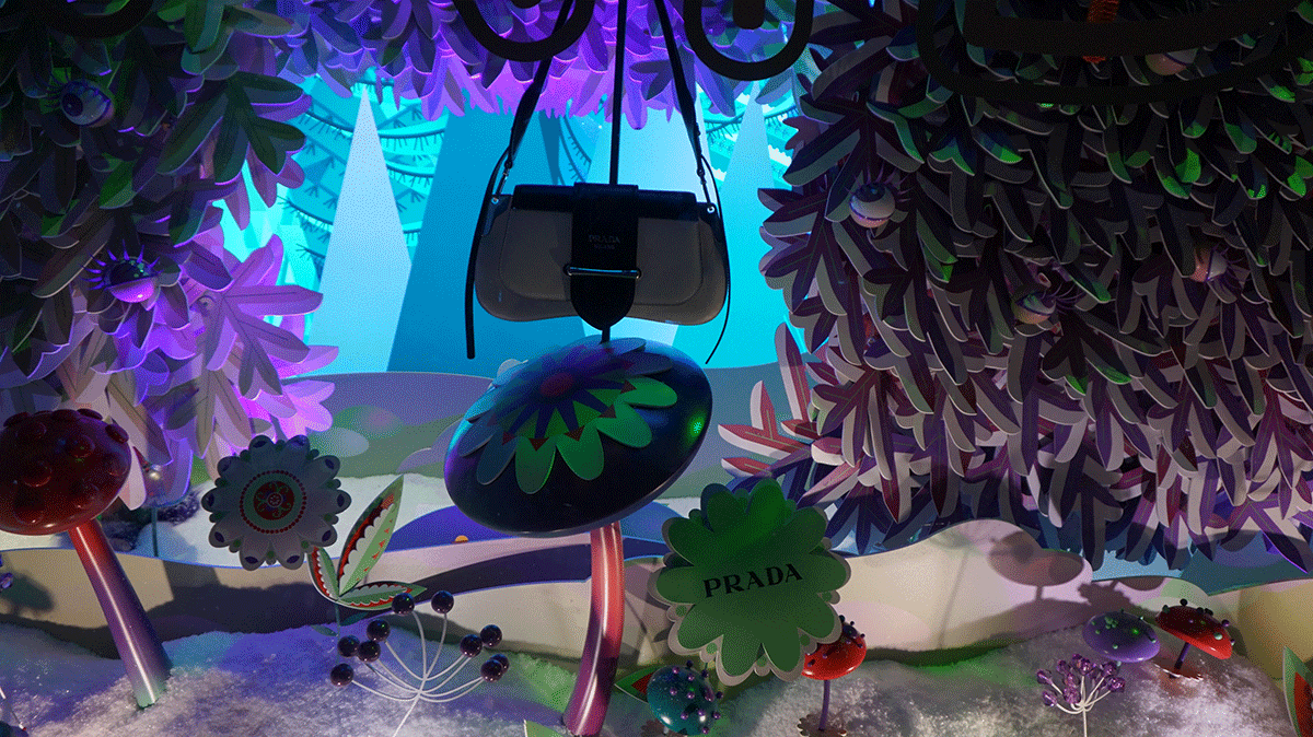 A Prada presente no Natal da Galeria Lafayette