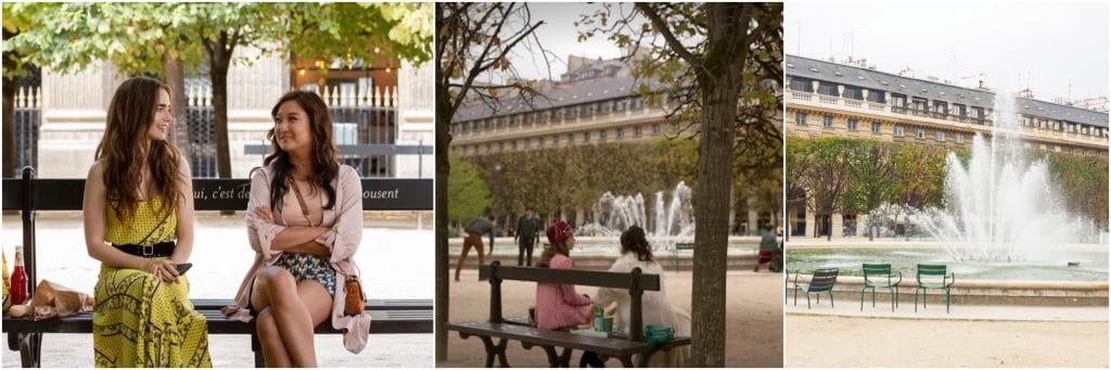 Emily in Paris no Palais Royal